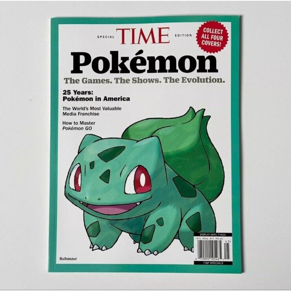 Bulbasaur 2024 Time Magazine Pokémon Games Special Edition - Brand New